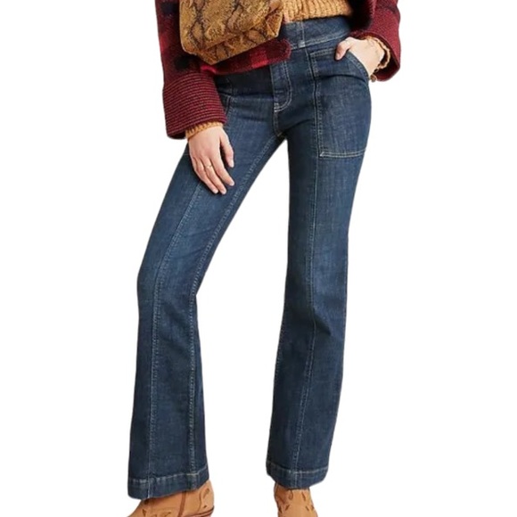 Anthropologie Pilcro and the Letterpress Utility Boot Cut Jeans SZ 27 NWT